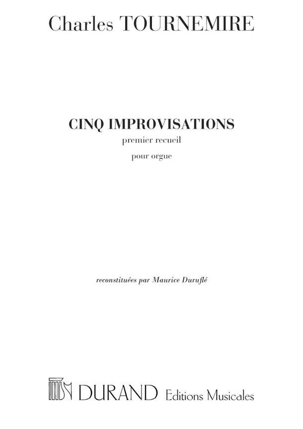 Cinq Improvisations (premier recueil)